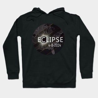 Eclipse April 8 2024 Total Full Moon Sun Hoodie